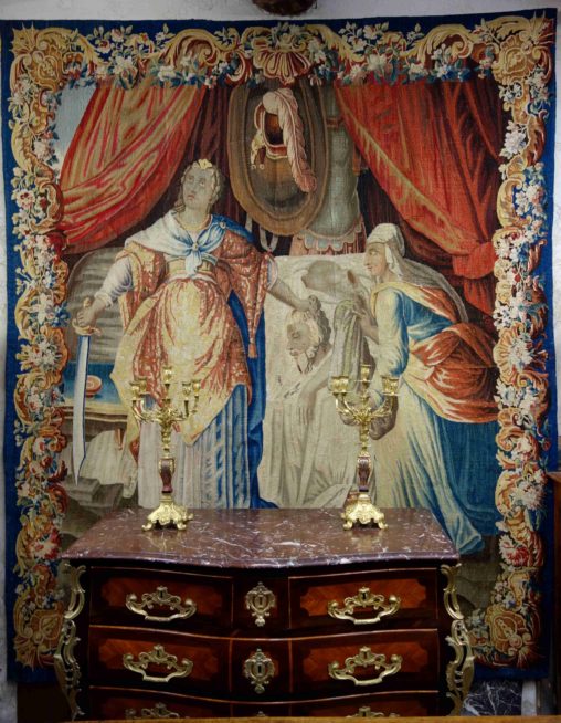Tapisserie d'Aubusson : la décapitation d'Holopherne